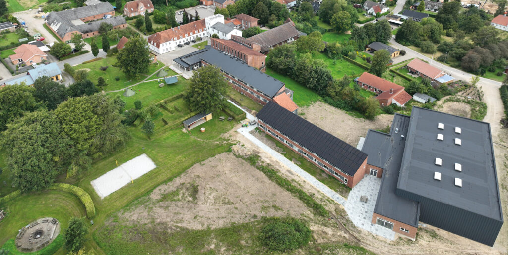 Uldum Højskole som den ser ud i dag 2025